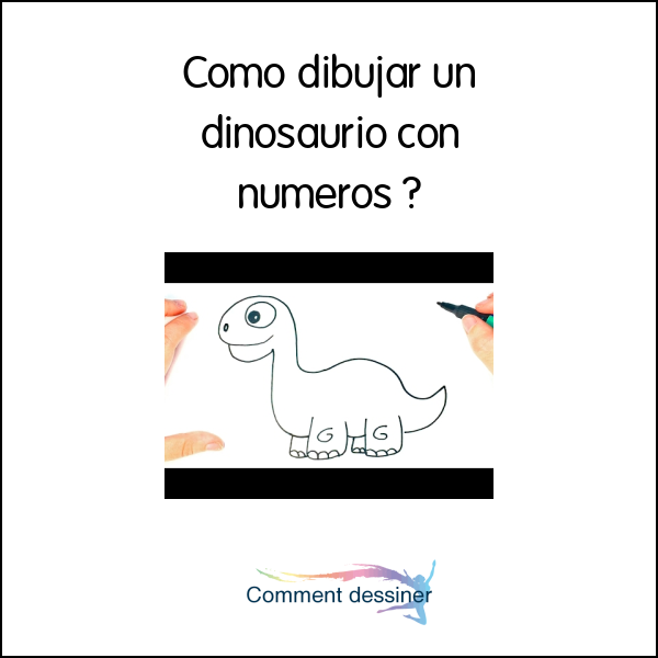Como dibujar un dinosaurio con numeros